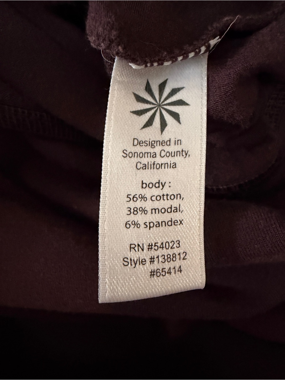 Athleta Tulip Dress M Plum Purple Ruched Side Sleeveless Cotton Modal Stretch - Picture 6 of 11